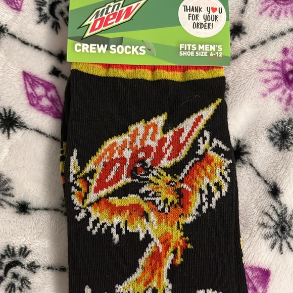 MENS MOUNTAIN DEW LIVEWIRE 🦅 PHENIX SOCKS 6-12sz - Picture 4 of 8